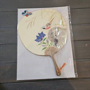 Shiomi Dansen Flower Bird Tsuyukusa Kyoto Uchiwa Fan